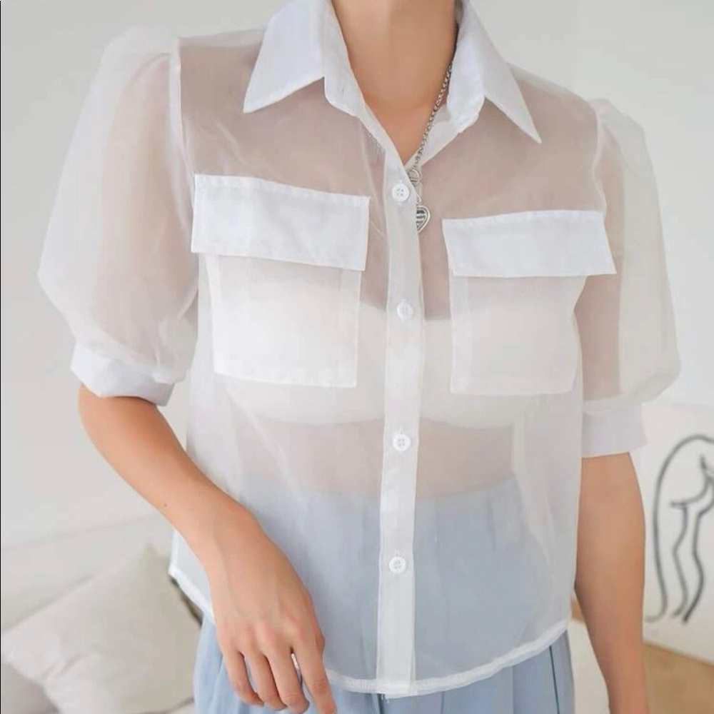 lirika matoshi sheer blouse
